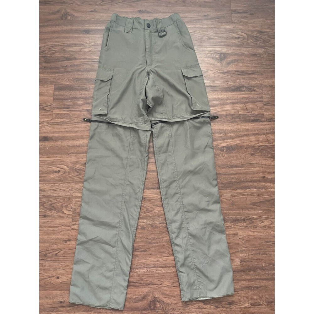 Boy Scouts BSA Convertible Pant Mens XS Regular Green Not Hemmed Uniform